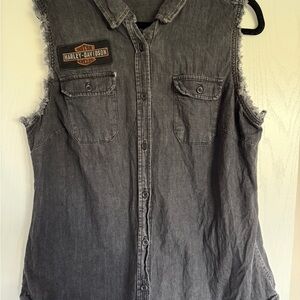 Harley-Davidson Charcoal Denim Shirt